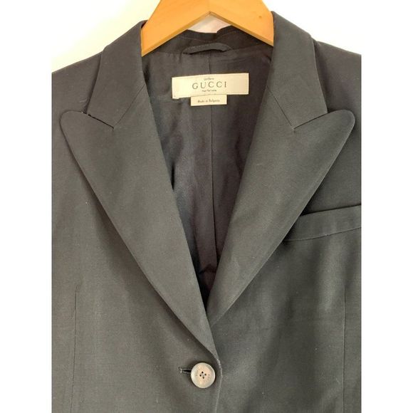 Women’s Gucci Uniform Jacket Blazer Size 36 EU 4 US Small Wool 6229 EUC - Picture 2 of 10